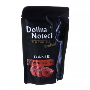 DOLINA NOTECI Premium Sterilised Danie z wołowiny - mokra karma dla kotów sterylizowanych - 85 g