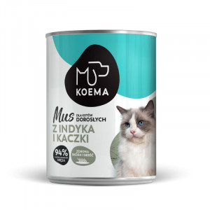 Koema Mus indyk z kaczką 400g dla kota