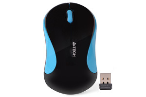 Mysz A4Tech V-TRACK G3-270N-1 (Black+Blue) WRLS