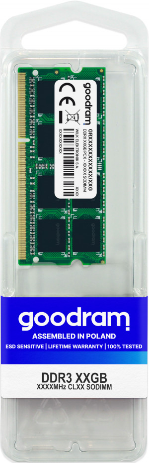 Pamięć Goodram SO-DIMM DDR3 8192MB PC1600 CL11