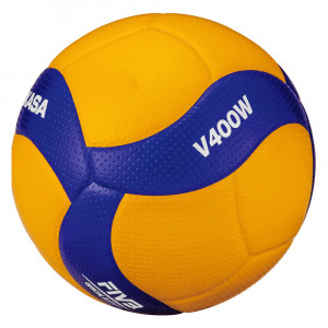 Piłka do siatkówki Mikasa V400W żółto-niebieska rozm. 4