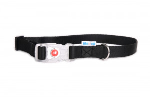 Obroża Klamra LED – Czarna 20mm, 35-50cm