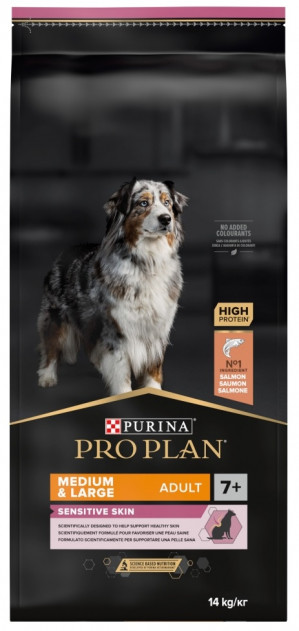 PURINA PRO PLAN Adult 7+ Medium/Large Sensitive Skin 14kg