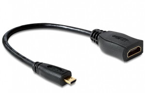 Delock adapter hdmi-d (m) micro->hdmi-a (f) 65391