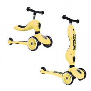 SCOOTANDRIDE Highwaykick 1 2w1 Jeździk i hulajnoga 1-5 lat Lemon