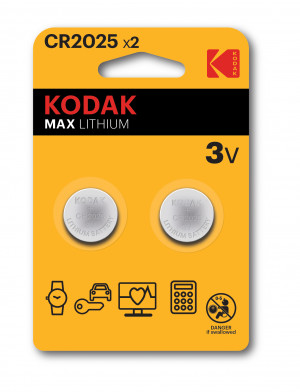 KODAK BATERIE LITOWE CR 2025 BLISTER X 2 SZT.