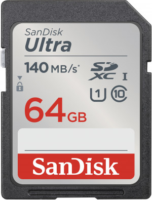 SANDISK ULTRA SDHC 64GB 140MB/s CL10 UHS-I