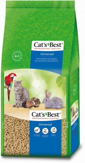 JRS Cats Best Universal - żwirek drewniany pellet - 22kg