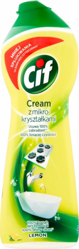 CIF Cream Lemon Mleczko z mikrokryształkami 540g