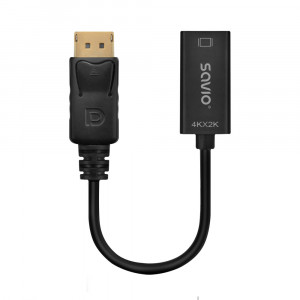 SAVIO ADAPTER DISPLAYPORT (M) – HDMI (F) 4K, AK-62