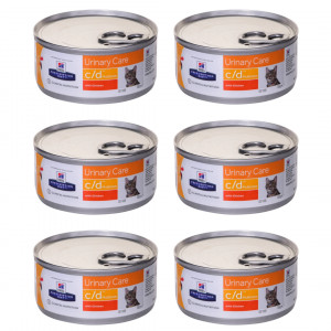 HILL'S Prescription Diet Feline c/d Multicare - mokra karma dla kota - 6x156g