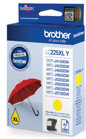 Tusz Brother żółty LC225XLY LC-225XLY