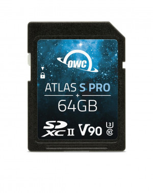 OWC ATLAS S PRO SDXC 64GB 290/276MB/S UHS-II V90 1