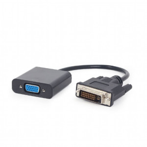 Gembird adapter dvi-d -> vga (24m/15f) czarny a-dvid-vgaf-01