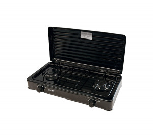 Kuchenka Gazowa Smile KN-02/1KB (dwupolowa 4300W czarna)
