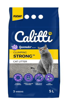 Calitti Strong Lavender - żwirek zbrylający dla kota - 5l
