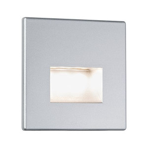 Oprawa przyschodowa EDGE LED kwadrat 1x1,2W 50lm 2700K 230V srebrny