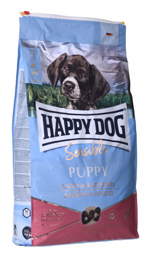 Happy Dog Sensible Puppy 1-6mc łosoś,ziemniaki 10kg