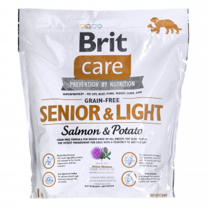 Brit Care N Grain-Free Senior Light Salmon&Potato 1kg