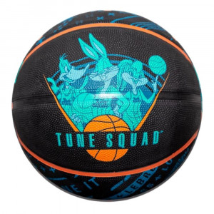 Piłka do koszykówki Spalding Space Jam Tune Squad Roster czarno-niebieska rozm. 7 84540Z