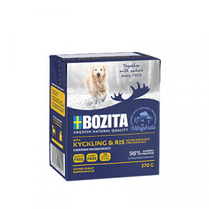 BOZITA z kurczakiem i ryżem w galaretce - mokra karma dla psa - 2x370g + GRATIS