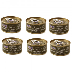FISH4CATS Filet tuńczyka z algami - mokra karma dla kota - 6x70g