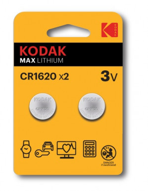 KODAK BATERIE LITOWE CR 1620 BLISTER X 2 SZT.