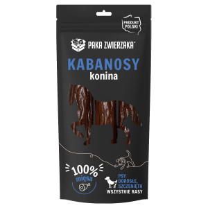 PAKA ZWIERZAKA Kabanosy konina - przysmak dla psa - 80g