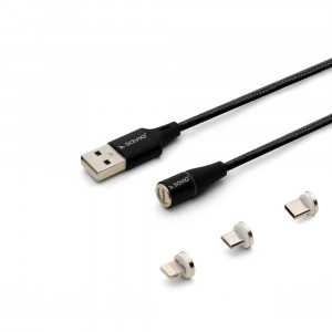 SAVIO KABEL USB-USB C, MICRO, LIGHTNING, 2M CL-155