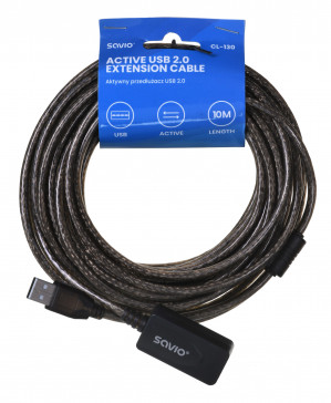 SAVIO PRZEDŁUŻKA PORTU USB AKTYWNA 10M CL-130