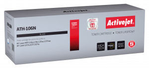 Toner Activejet ATH-106N do drukarki HP, Zamiennik HP 106A W1106A; Supreme; 1000 stron; czarny.