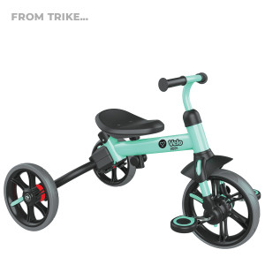Yvolution YVelo Flippa Ewolycyjny rower biegowy 3w1 - zielony