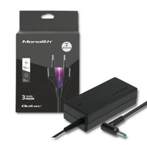 Qoltec zasilacz do notebooka hp/compaq 19.5v 65w 3.33a 4.5*3.0+pin 50051.65w.hp
