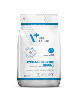 VET EXPERT Veterinary Diet Hypoallergenic Insect Dog - sucha karma dla psa - 2kg