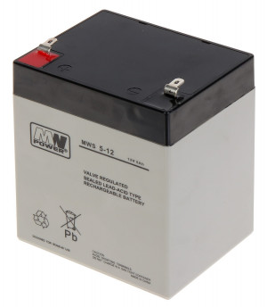 MW Power Akumulator MWS 5-12 AGM 12Ah 1szt.