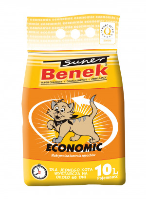 CERTECH Super Benek Economic - żwirek dla kota zbrylający 10l