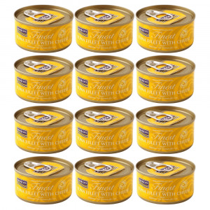 FISH4CATS Filet tuńczyka z serem - mokra karma dla kota - 12x70g