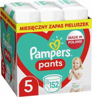 PAMPERS Pieluchomajtki MTH Rozm 5, 12-15kg, 152szt