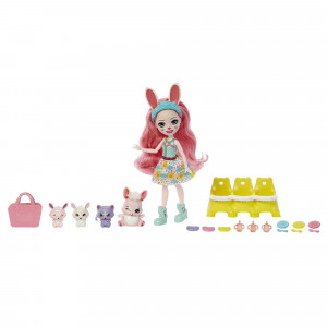 Enchantimals BFF Reveal Lalka Bree Bunny + zwierzątka niespodzianki HLK85 (HLK83)