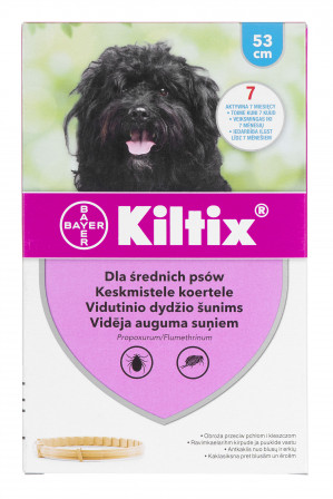 Bayer Kiltix Obroża dla Średnich Psów 3,02g + 0,68g