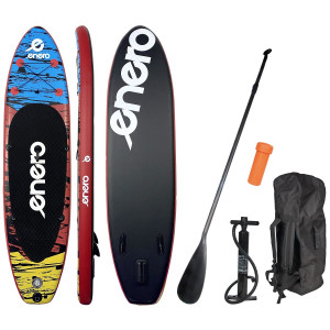 Deska Sup dmuchana Enero 135 kg 300 x 76 x 15 cm czarno-czerwono-niebieska 1030760