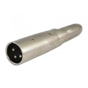 SSQ HA16 - Adapter z gniazda jack 6,3mm na męski XLR 3 pinowy