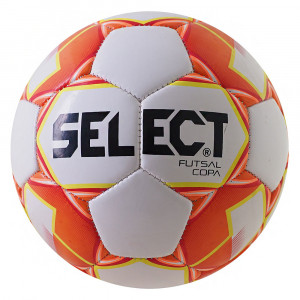 Piłka nożna halowa Select Futsal Copa 2018 Hala 4 biało-pomarańczowa rozm. 4 14318