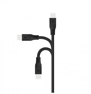 SOMOSTEL KABEL LIGHNING 3.1A 1 METR SMS-BT09 BLACK