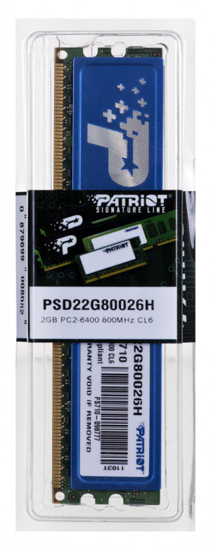 PATRIOT DDR2 2GB 800MHz CL6 Heatshield