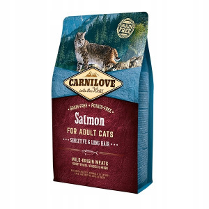 CARNILOVE Cat Sensitive&Long Hair Łosoś - sucha karma dla kota - 2kg