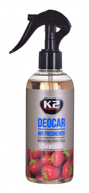 K2 DEOCAR STRAWBERRY 250ML - odświeżacz powietrza