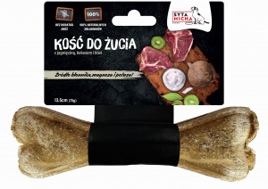 SYTA MICHA Kość do żucia z Jagnięciną, Kiwi i kokosem - przysmak dla psa - 13,5 cm