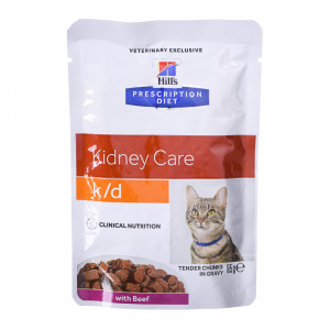 HILL'S PRESCRIPTION DIET K/D FELINE WOŁOWINA 85g