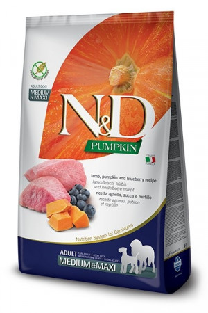 Farmina N&D Pumpkin sucha karma dla psów dorosłych ras średnich i dużych z jagnięciną 12kg